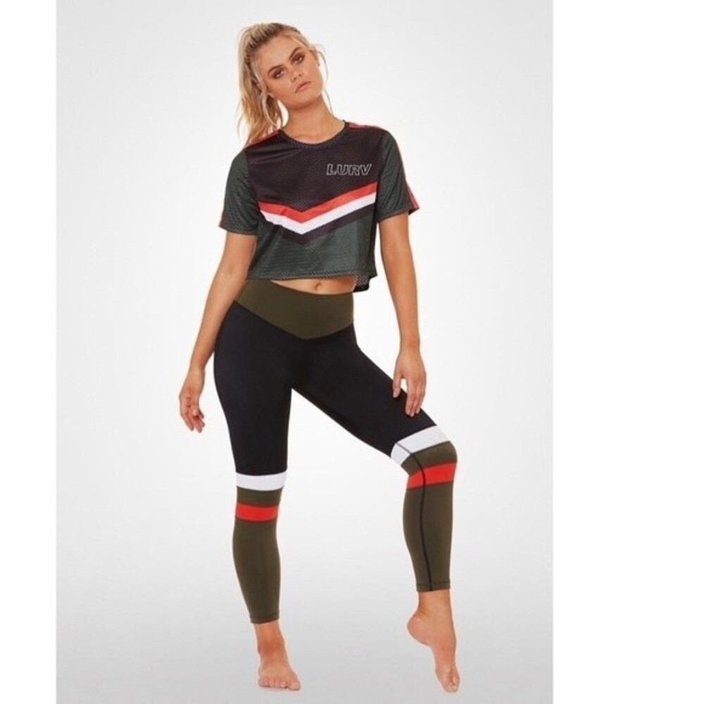 L'urv Maverick Cropped High-rise Stretch Crops XS